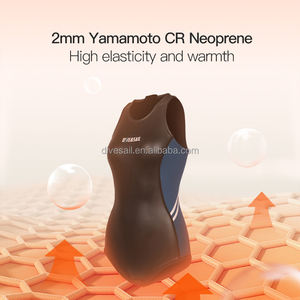 गोता और पाल 2 मिमी यामामोटो नियोप्रोन स्लीवलेस सुपर स्ट्रेची बैक जिप चिकनी त्वचा महिला बिकनी फ्रीडिविंग आर्टसूट - Product Image 6