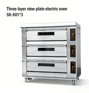 Horno Eléctrico Automático de Tres Capas y Nueve Bandejas de Acero Inoxidable para Procesamiento en Caliente de Panadería, Equipo Comercial para Línea de Producción de Pan - Product Image 2