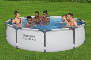 <span class=keywords><strong>Piscine</strong></span> hors sol <span class=keywords><strong>Bestway</strong></span> 56408 avec structure métallique en acier inoxydable - Product Image 4
