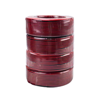 2 Pin 8 10 12 14 16 18 20 22 24 GAUGE merah hitam SPEAKER ZIP kabel CCA PVC 100M ROLL