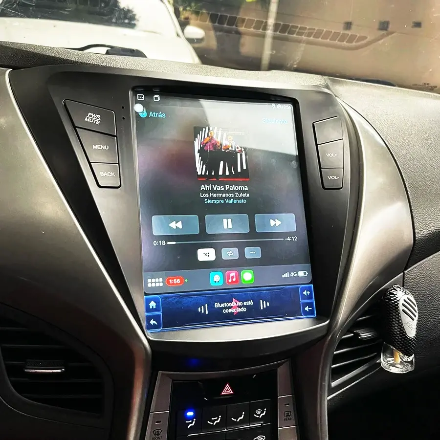 Hyundai Elantra MD 2012 için 2 Din araba multimedya Video oynatıcı GPS I35 2013 10.4 "dikey ekran Tesla Android 13 radyo