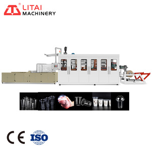Línea de Producción de Máquinas para Fabricar Platos y Vasos de Plástico con Accionamiento Hidráulico Totalmente Automático - Product Image 2