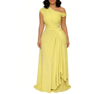 B1201ME34 Envío Rápido Conjunto de Dos Piezas para Mujer Africana, Vestido de Oficina Elegante con Estampado de Puntos, Talla Grande - Product Image 1