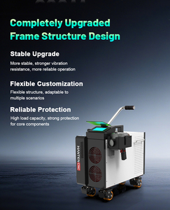 Machine <span class=keywords><strong>de</strong></span> nettoyage au laser pulsé 500W, nettoyeur à fibre portable pour éliminer les moisissures, les taches d'huile, la rouille, les meubles <span class=keywords><strong>en</strong></span> <span class=keywords><strong>bois</strong></span> - Product Image 1