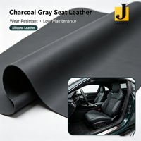 Cuir silicone extensible texturé 3D métallisé Jemery pour sièges intérieurs de voiture et tapis de sol - Toucher premium résistant à l'abrasion