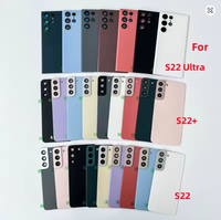 Verre pour SAM S22 Ultra 5G S908B, couvercle de batterie, panneau arrière, porte-batterie pour Galaxy S22 22Plus, boîtier, coque arrière, pièces de rechange