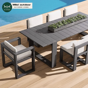 <span class=keywords><strong>Ensemble</strong></span> <span class=keywords><strong>de</strong></span> Salle à Manger 11 Pièces Moderne en Aluminium pour Extérieur avec <span class=keywords><strong>Table</strong></span> et Chaises 10 Places, Mobilier <span class=keywords><strong>de</strong></span> <span class=keywords><strong>Jardin</strong></span> en Métal Durable pour Cour - Product Image 1