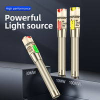 Localisateur Visuel de Défauts de Fibre Optique, Stylo Source Laser Rouge Doré avec Connecteur Universel 2,5 mm, 5/10/20/30/50/60/70/80/100mW