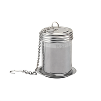 Infuseur à thé en acier inoxydable 304 de qualité alimentaire avec plateau anti-goutte, filtre à thé en vrac à mailles fines pour théière, tasse, mug