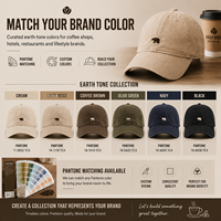 Gorra de Béisbol de Algodón Suave con Logotipo de Marca Personalizado Bordado, Gorra de Perfil Bajo Sin Estructura para Uniforme de Hotel o Cafetería