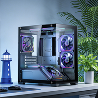Factory Direct Boitier PC L-D1501B Compact M-ATX ITX Gaming Case 360mm AIO 350mm GPU High Quality Steel Computer Cases & Towers