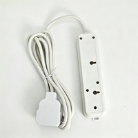 Stop Kontak Anjehold Grosir Pabrik UK dengan Tutup Pengaman, 3 Stop Kontak, Ekstensi Multi Plug untuk Rumah dan Kantor
