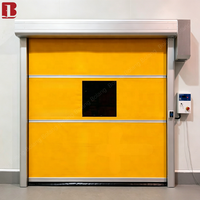 Porte industrielle à grande vitesse en tissu PVC Bolang, directement de l'usine, équipée d'un système de contrôle par induction radar, taille personnalisée pour entrepôt