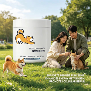 OEM Advanced Natural Pet NMN Chews para Longevidad, Soporte Antienvejecimiento, Reparación Celular, Producción de Energía para el Bienestar de Perros y Gatos - Product Image 3