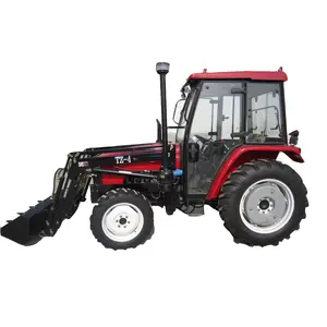 Mini tracteur agricole à seau tz-4 avec chargeur frontal, mini tracteur de jardin 4x4