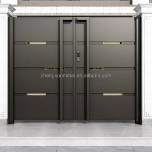 Puerta <span class=keywords><strong>de</strong></span> Patio Exterior <span class=keywords><strong>de</strong></span> <span class=keywords><strong>Aluminio</strong></span> para Centro Comercial, Precio <span class=keywords><strong>de</strong></span> Fábrica, con Sistema <span class=keywords><strong>de</strong></span> Deslizamiento Automático, Anticorrosión <span class=keywords><strong>y</strong></span> Servicios Integrados - Product Image 3