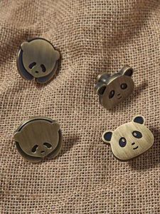 Hot Sale Creative Panda Solid <strong>Antique</strong> Brass Cabinet <strong>Knobs</strong> for Kids Bronze Cartoon <strong>Drawer</strong> Handle - Product Image 4
