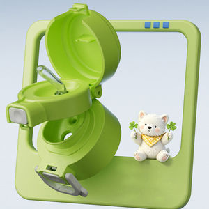 Vaso Infantil de Acero Inoxidable con Aislamiento al Vacío de Doble Uso, 700 ml, a Prueba de Fugas, con Apertura de un Toque, Ligero y Portátil - Product Image 5