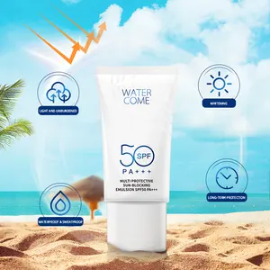 Оптовая продажа, тонированный солнцезащитный SPF 50, уход за кожей тела, водонепроницаемый, 50 мл, лучший солнцезащитный крем для лица
