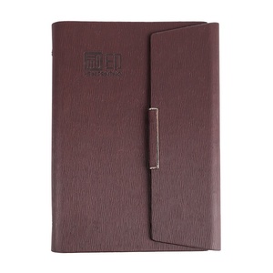 Cuaderno con logotipo impreso personalizado, cubierta dura de Pu, cuero reciclado, planificador con forro de rejilla, Agenda - Product Image 3