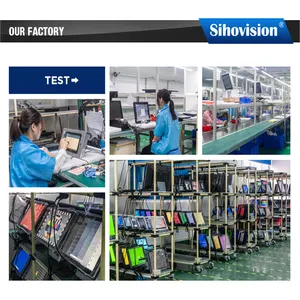 Sihovision 15.6 17 18.5 21.5 23.6 24 27 32 43 इंच कैपेसिटिव टच स्क्रीन एलसीडी मॉनिटर सभी में एक दीवार माउंट औद्योगिक निगरानी