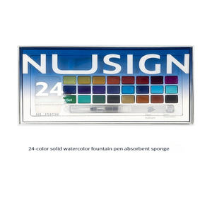 Deli NS733 Newsay ensemble <span class=keywords><strong>de</strong></span> peinture à l'aquarelle solide outils <span class=keywords><strong>de</strong></span> peinture à l'aquarelle pour les étudiants débutants boîte <span class=keywords><strong>de</strong></span> peinture solide à l'aquarelle - Product Image 1
