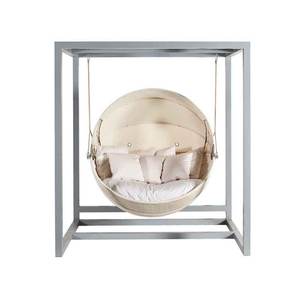 Silla Colgante <span class=keywords><strong>Tipo</strong></span> <span class=keywords><strong>Huevo</strong></span> de Mimbre de Ratán para Exteriores con Soporte de Metal para Patio o Jardín, Columpios de Patio de Primera Calidad - Product Image 5