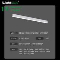 Lampe suspendue en aluminium moderne pour bureau commercial intérieur, tube LED 40w 60w 80w, éclairage linéaire suspendu, luminaires dimmables pour magasin
