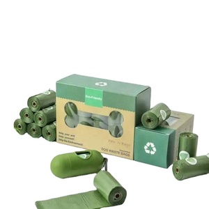 Accessoires pour animaux de compagnie : Sacs à déjections canines écologiques personnalisables avec logo, porte-sacs biodégradables pour promenades, sacs à déjections canines durables et propres - Product Image 1