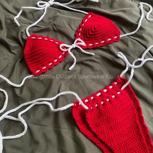 ชุดบิกินี่เซ็กซี่สำหรับผู้หญิงขายส่งจากโรงงาน แบบคล้องไหล่ข้างเดียว ชุด 2 ชิ้น แห้งเร็ว บราดันทรง กางเกงวีสตริง - Product Image 5
