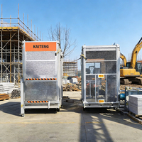 Monte-charge électrique à double cage avec moteur, hauteur de levage de 150 m et vitesse de 33 m/min pour la construction de ponts, l'utilisation dans les mines et les cheminées