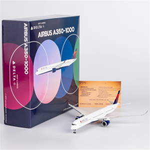 Modelo de Avión de Aleación <span class=keywords><strong>Airbus</strong></span> <span class=keywords><strong>A350</strong></span>-1000 de Delta Air Lines/Korean Air a Escala 1/<span class=keywords><strong>400</strong></span> - Product Image 1