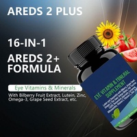 AREDS 2 Plus Capsules molles vitaminées pour les yeux Lutéine Zéaxanthine Myrtille Lumière bleue Soutien de la vision Adulte