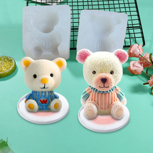 B-3249 3D Silicone Mousse Stampi Palla di Ghiaccio Stampi per la <span class=keywords><strong>Decorazione</strong></span> Torte Del Fondente Bowknot Orso - Product Image 3