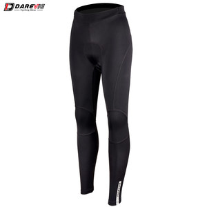 Darevie OEM ciclismo pantaloni lunghi imbottiti traspirante MTB ciclismo collant Leggings da bicicletta pantaloni sportivi da donna 3D nero di cartone - Product Image 1