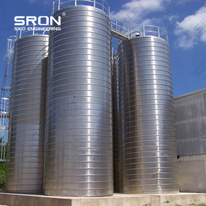 SRON Silo 300Ton ~ 5000TonセメントSilo 300kw 380Vホッパー/平底中国1年保証 - Product Image 4