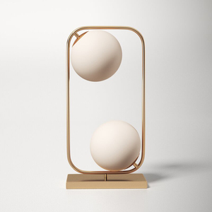 Hotel Bedroom Nightstand Desk <strong>Lamp</strong> Modern Living Room Home <strong>Copper</strong> Globe Bedside Globe Table <strong>Lamp</strong> - Product Image 2