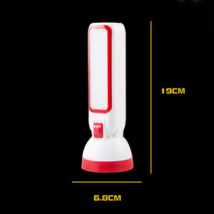 ไฟฉาย LED แบตเตอรี่แบบชาร์จไฟได้ พลาสติก ABS แหล่งกำเนิดแสงสีขาวสำหรับกลางแจ้ง - Product Image 4