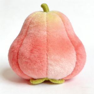 Peluche de manzana rosa, juguete de peluche de fruta jambu rosa, muñeco de manzana encerada, almohada de peluche de fruta tropical, juguete de peluche de pera de dibujos animados - Product Image 2