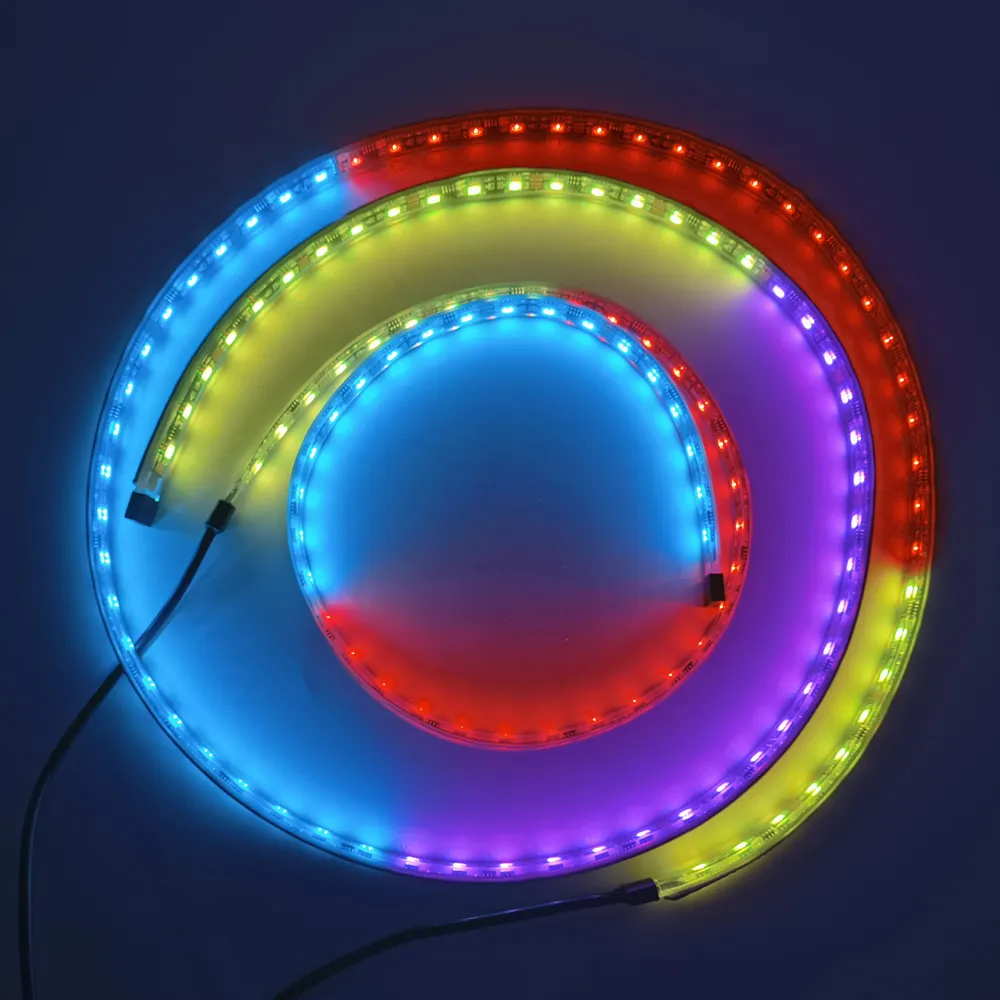 Âm nhạc đồng bộ Giấc Mơ Màu đuổi theo BT ứng dụng điều khiển RGB LED dưới ống cơ thể neon ánh sáng Kit Xe underglow ánh sáng Xe LED dải đèn