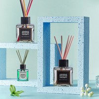 Bâtonnets diffuseurs d'arômes floraux sans flamme en fibre, longueur étendue, éliminent les odeurs, pour usage domestique intérieur