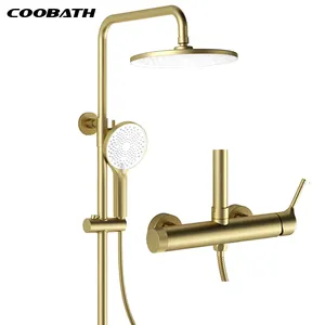 Popular Bathroom Bath Shower System Saving Bathroom High Pressure Rainfall Three Ways Of Discharging Water Shower Head