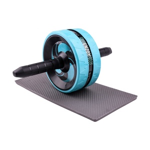 Ruota addominale per allenamento addominale di nuovo stile Home Fitness, doppie ruote in plastica rullo addominale <span class=keywords><strong>Ab</strong></span> con ginocchiere - Product Image 6