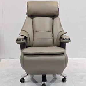 كرسي مكتب تنفيذي جديد فاخر من المصنع ، كرسي مريح من الجلد الصناعي ، كرسي كبير مريح للاستلقاء اليدوي - Product Image 4