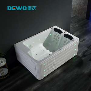 豪華なアクリル1人屋内ワールプールマッサージ浴槽滝ヨーロッパスタイル2人アクリルマッサージ浴槽 - Product Image 1