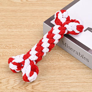 SY2025 köpek oyuncak pamuk halat oyuncak saf el dokuması halat kemik eğlence köpek oyuncak pet malzemeleri - Product Image 6