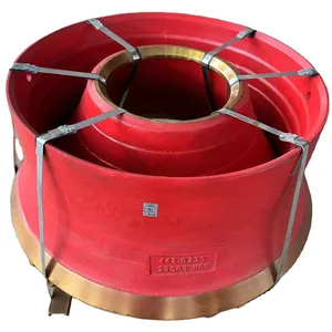 Cone Crusher Wearing Resistant Parts Bowl Liner Concave And Mantle For 3 FT