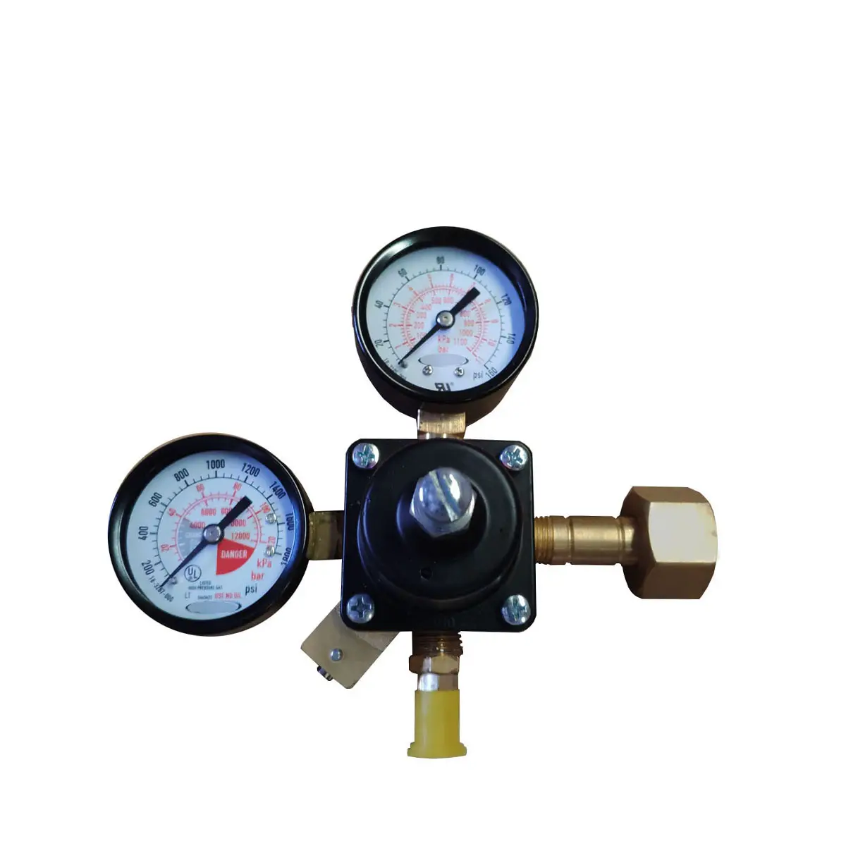 Cola Machine Accessories Reducing Valve CO2 Pressure Gauge Cylinder Pressure Gauge For Cola Machine Beverage Dispenser