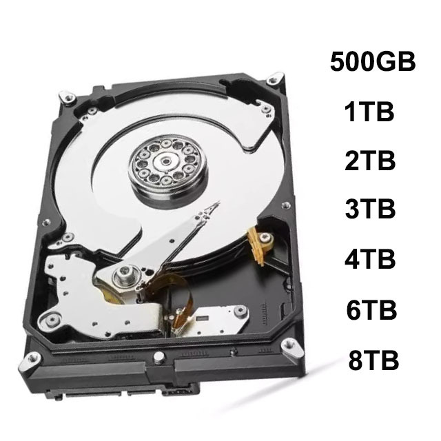 Internal Hard Disk for Purple 500GB 1TB 2TB 3TB 4TB 6TB 8TB Surveillances HDD 64M SATA III 6.0Gb/s 3.5 Inch
