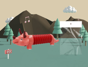 ใหม่ท่อของเล่นไดโนเสาร์ยูนิคอร์นหัวสัตว์ยืดได้ของเล่นท่อยืดได้บรรเทาความเครียด - Product Image 5